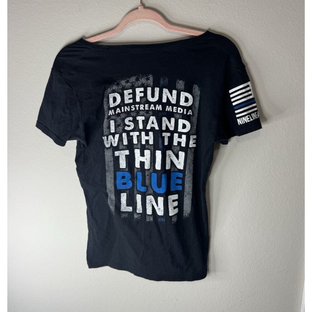 Nine Line Apparel Black Flag Graphic Print Crew Neck Short Sleeve T-Shirt XL